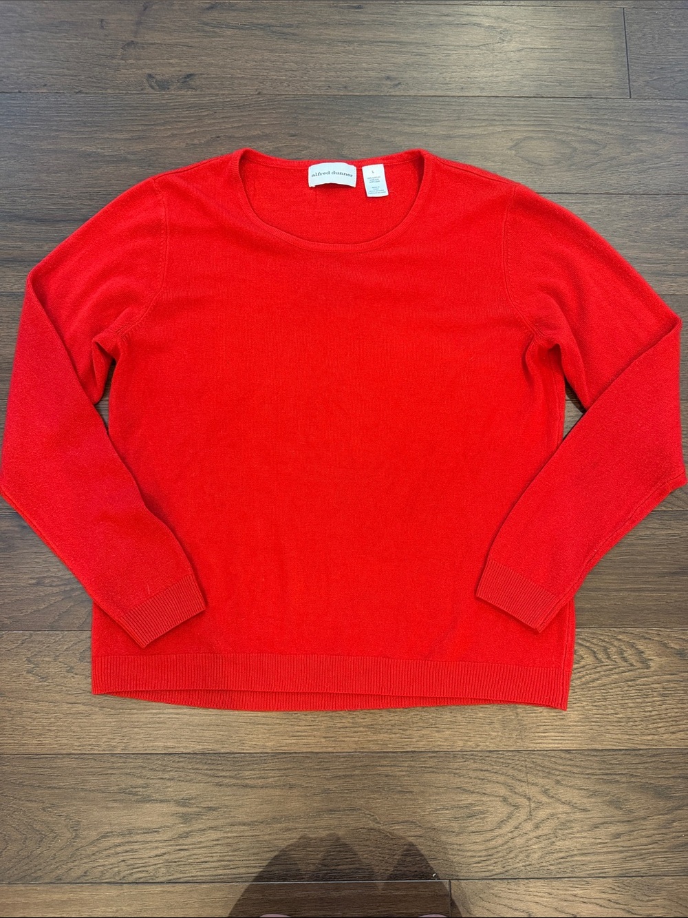 Alfred Dunner Red Crewneck Sweater Size Large - C27-134